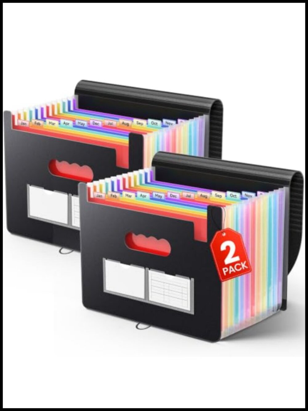 13 Pocket Accordion File Organizer Polypropylene Expanding Folder Letter A4